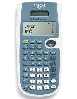 TI 30XS Multiview Blue & White Calculator