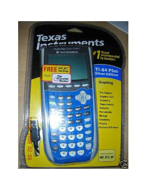 TI-84 Plus Silver Edition Blue Graphing Calculator - Shop Online!